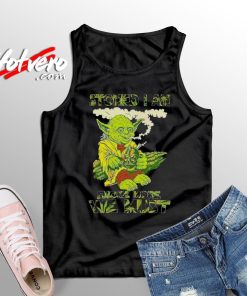 Star Wars Yoda Stoned Smoke Weed Tank Top