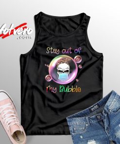 Stay Out Of My Bubble Skull Graphic Tank Top