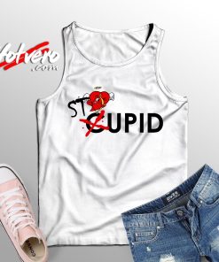 Stupid Cupid Valentine's Day Unisex Adult Tank Top