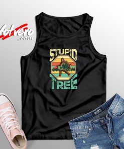 Stupid Tree Bigfoot Sasquatch Yeti Disc Golfing Tank Top