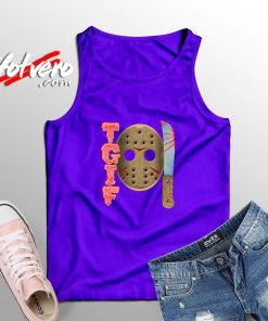TGIF Funny Humor Halloween tank top