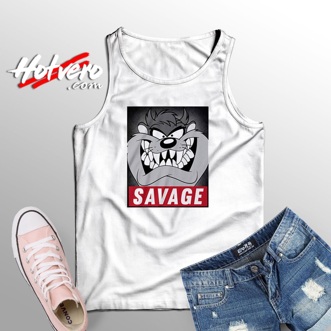 Tasmanian Devil Savage Funny Photos Tank Top