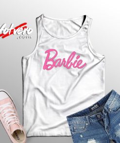 Text Of Barbie Light Pink Tank Top
