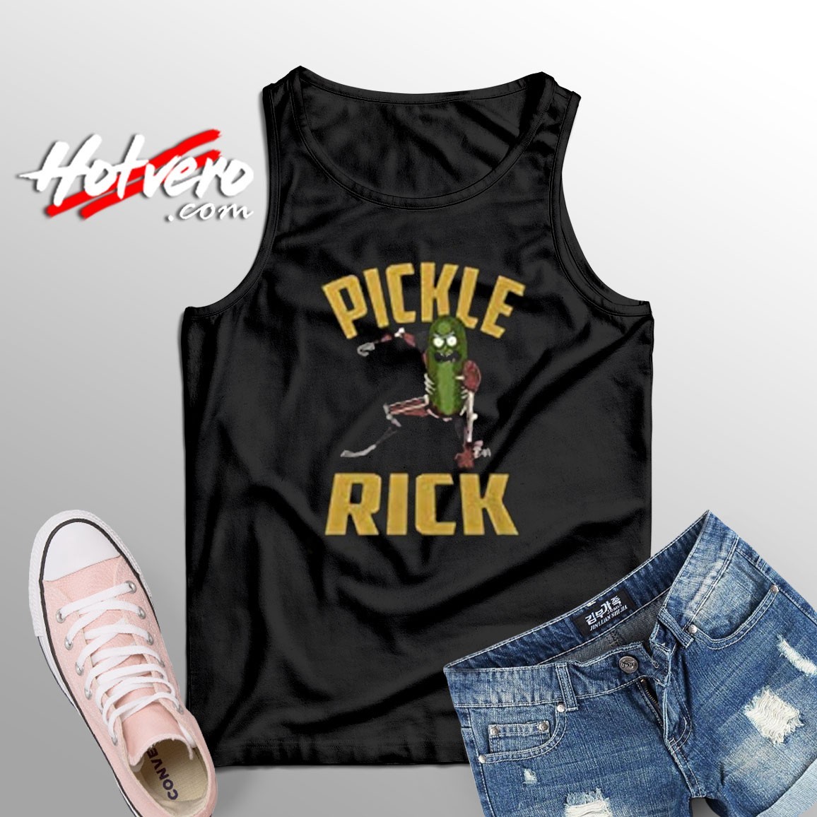 The Action Pickle Rick Unisex Tank Top