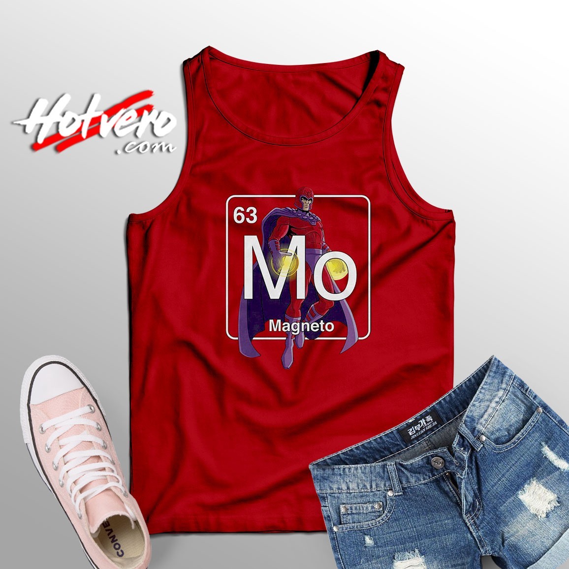 The Action of X Men Periodic Magneto Tank Top