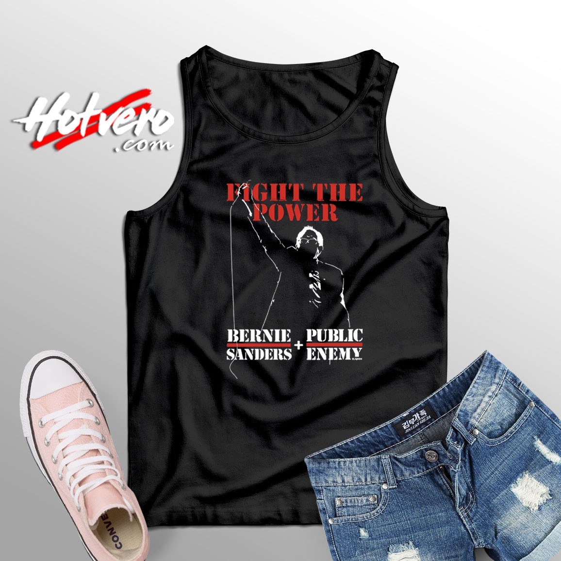 The Best FIght The Power Bernie Sanders Tank Top