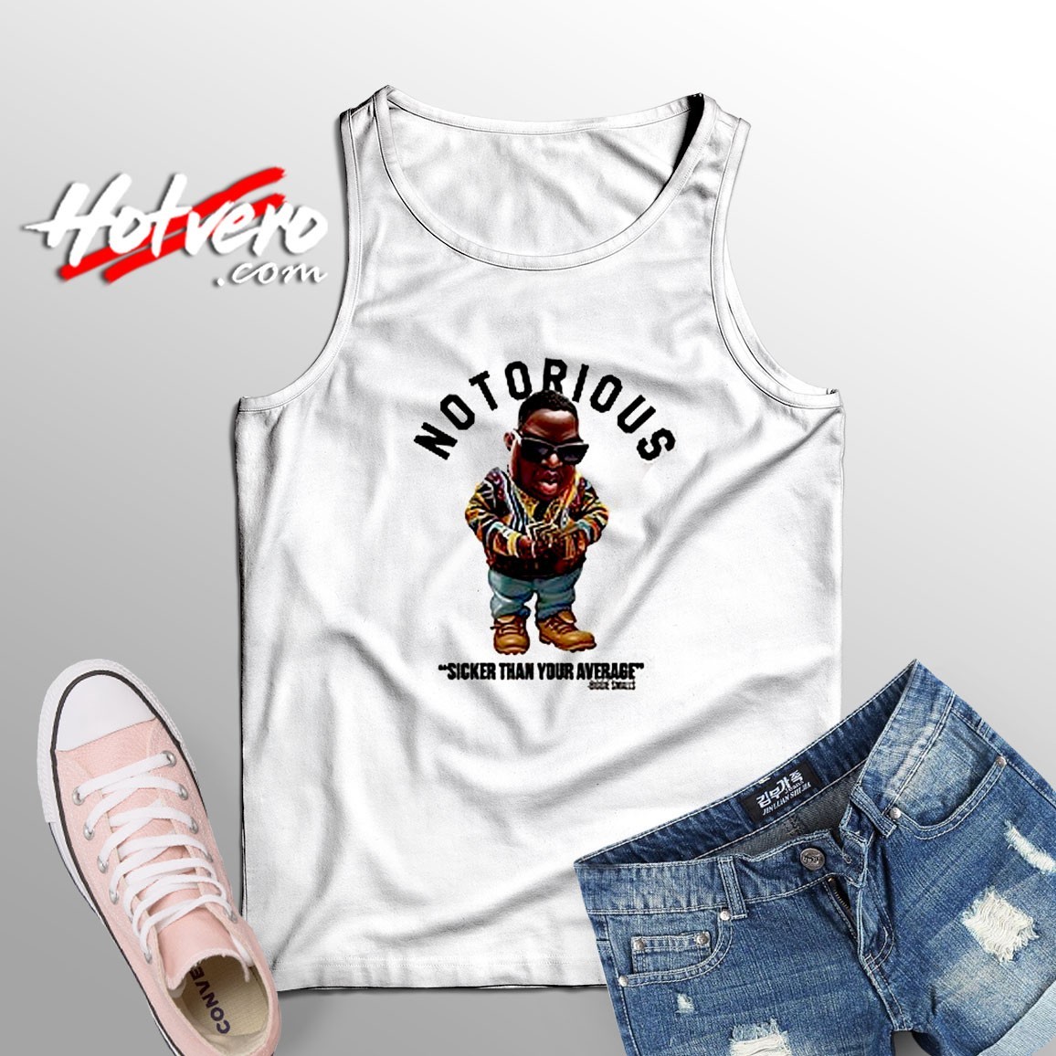 The Biggie Toon Sicker Your Average Tank Top