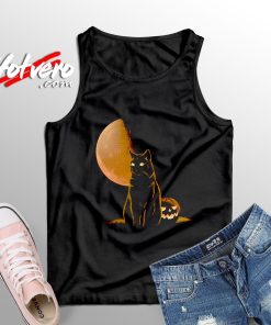 The Black Cat and Pumkin tank top