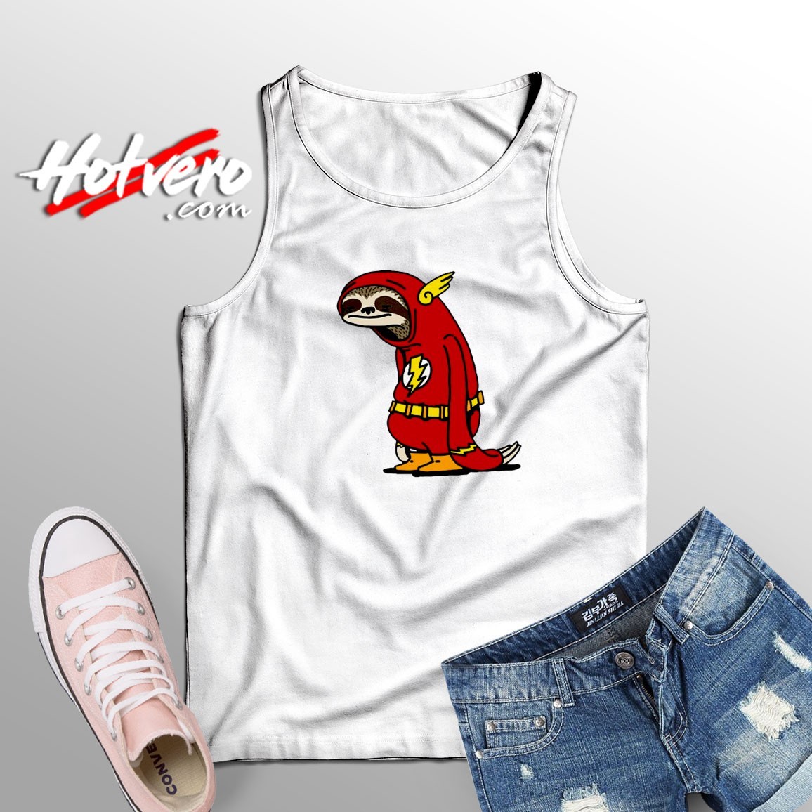 The Flash Hero Sloth Unisex Tank Top