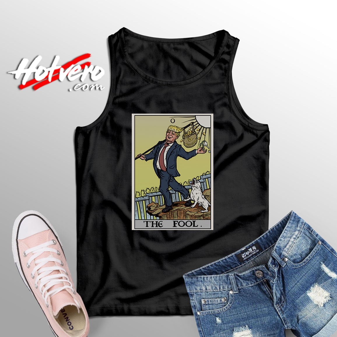 The Fool Tarot Card Anti Donald Trump Unisex Tank Top