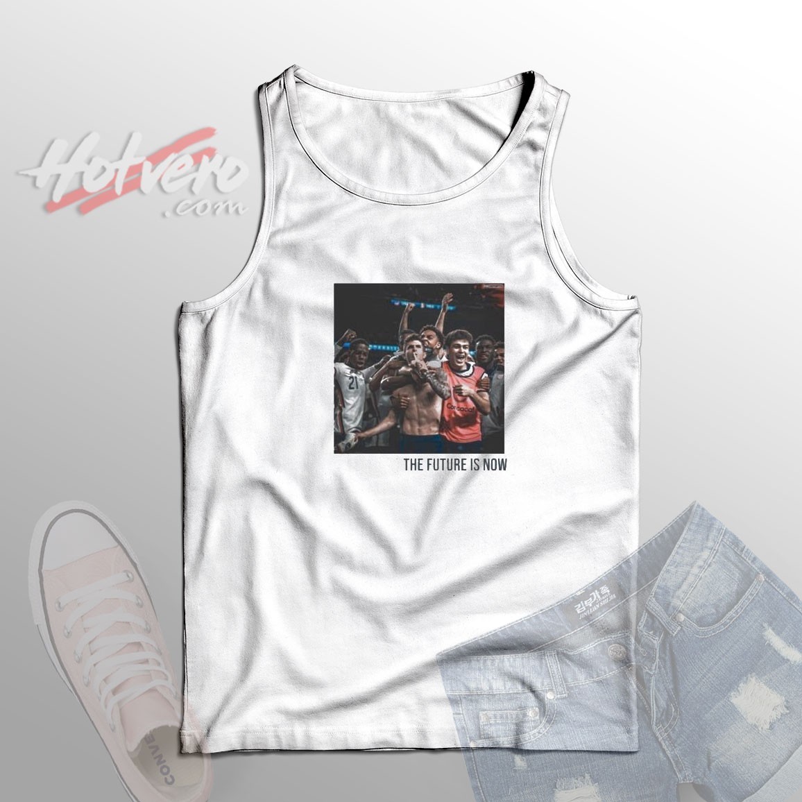 The Future Is Now Usa Tank Top