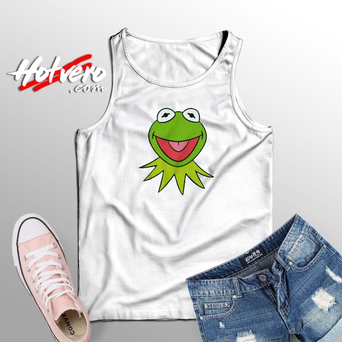 The Muppets Kermit Face Tank Top