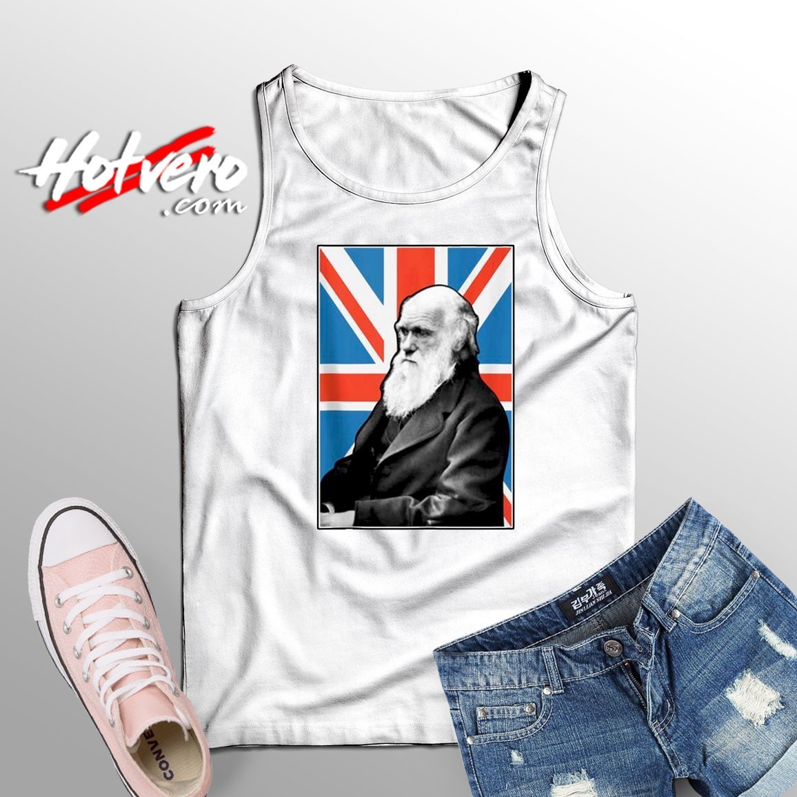 The Scientist Charles Darwin Poster Tank Top
