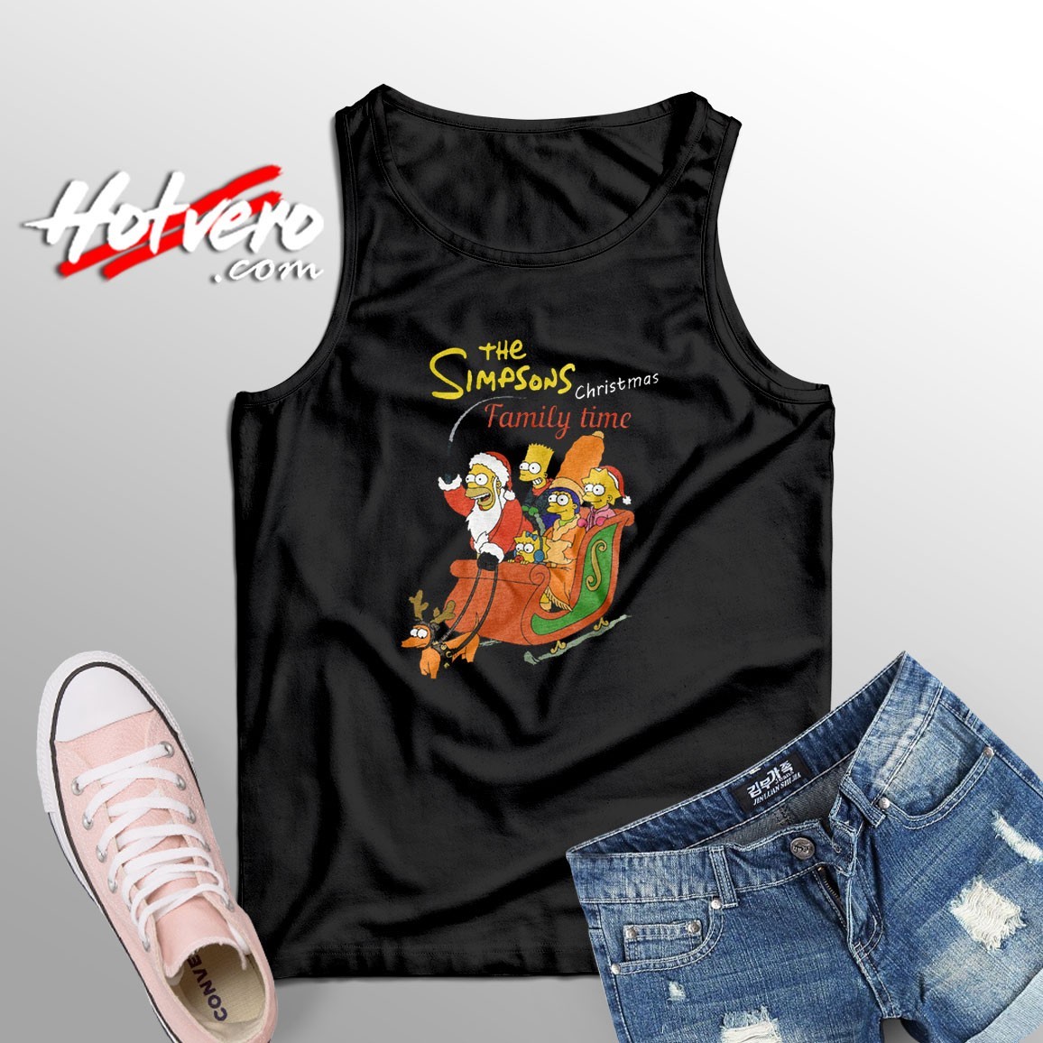 The Simpson Family Christmas Custom Unisex Tank Top