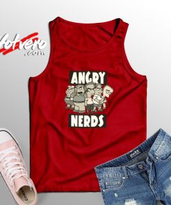 The Simpsons Angry Nerds Together Tank Top