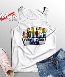 The Simpsons Friday Night Dinner Unisex Adult Tank Top