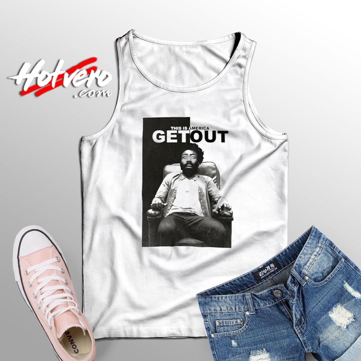 This Is America Get Out Donald Glover Vintage Style Tank Top