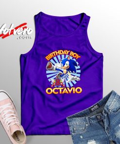 Top Sonic The Hedgehog Birthday Tank Top