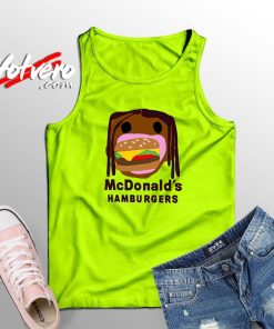 Travis Scott McDonald's x Hamburgers Jack Cactus Custom Tank Top
