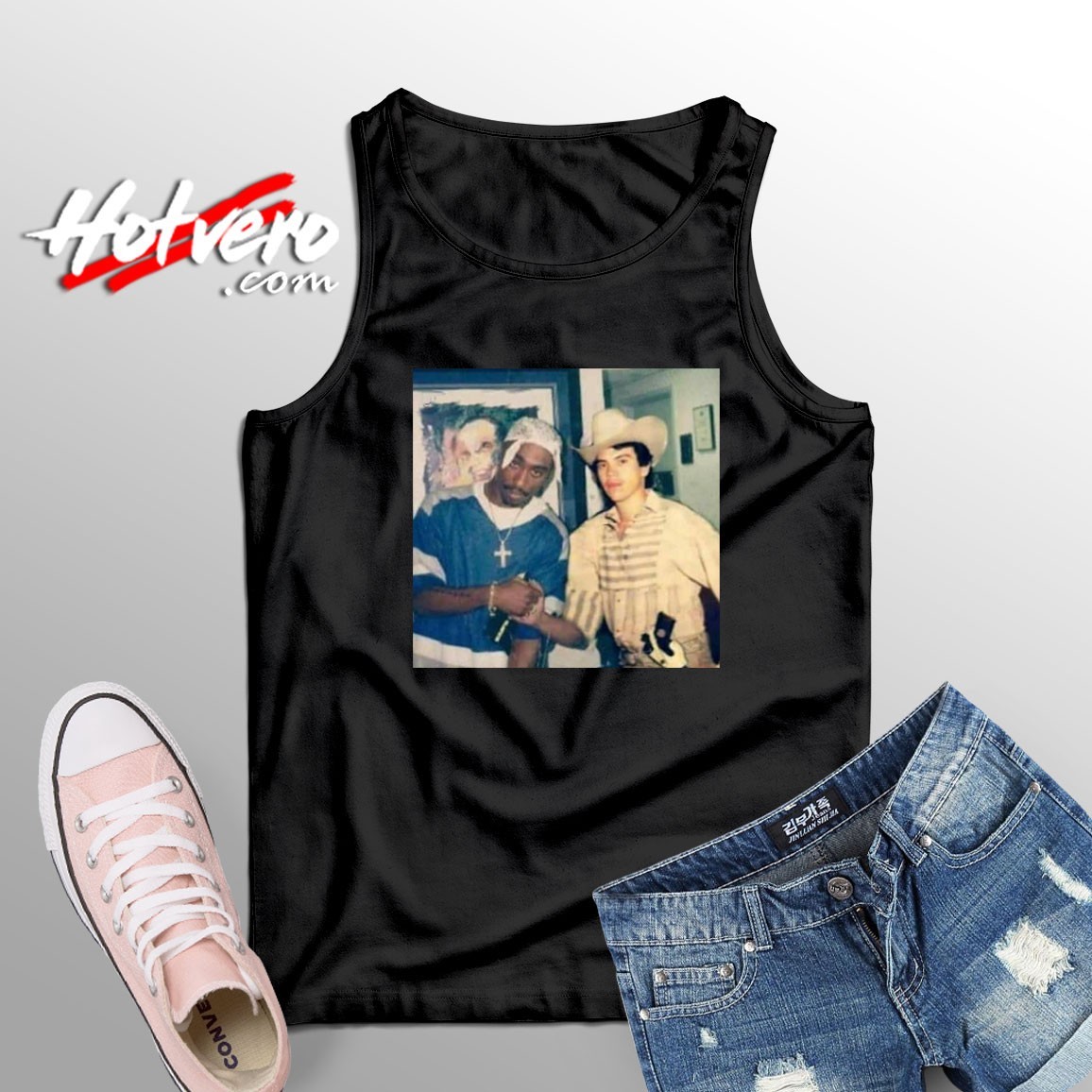 Tupac And Chalino Sanchez Together Tank Top