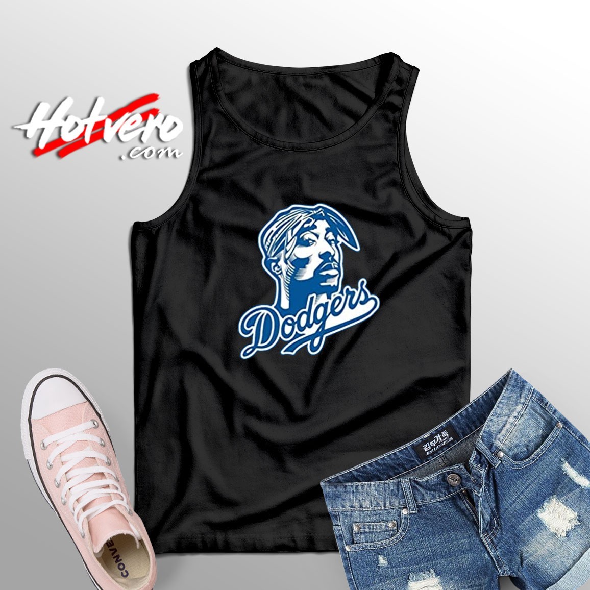 Tupac Shakur Dodgers Unisex Tank Top