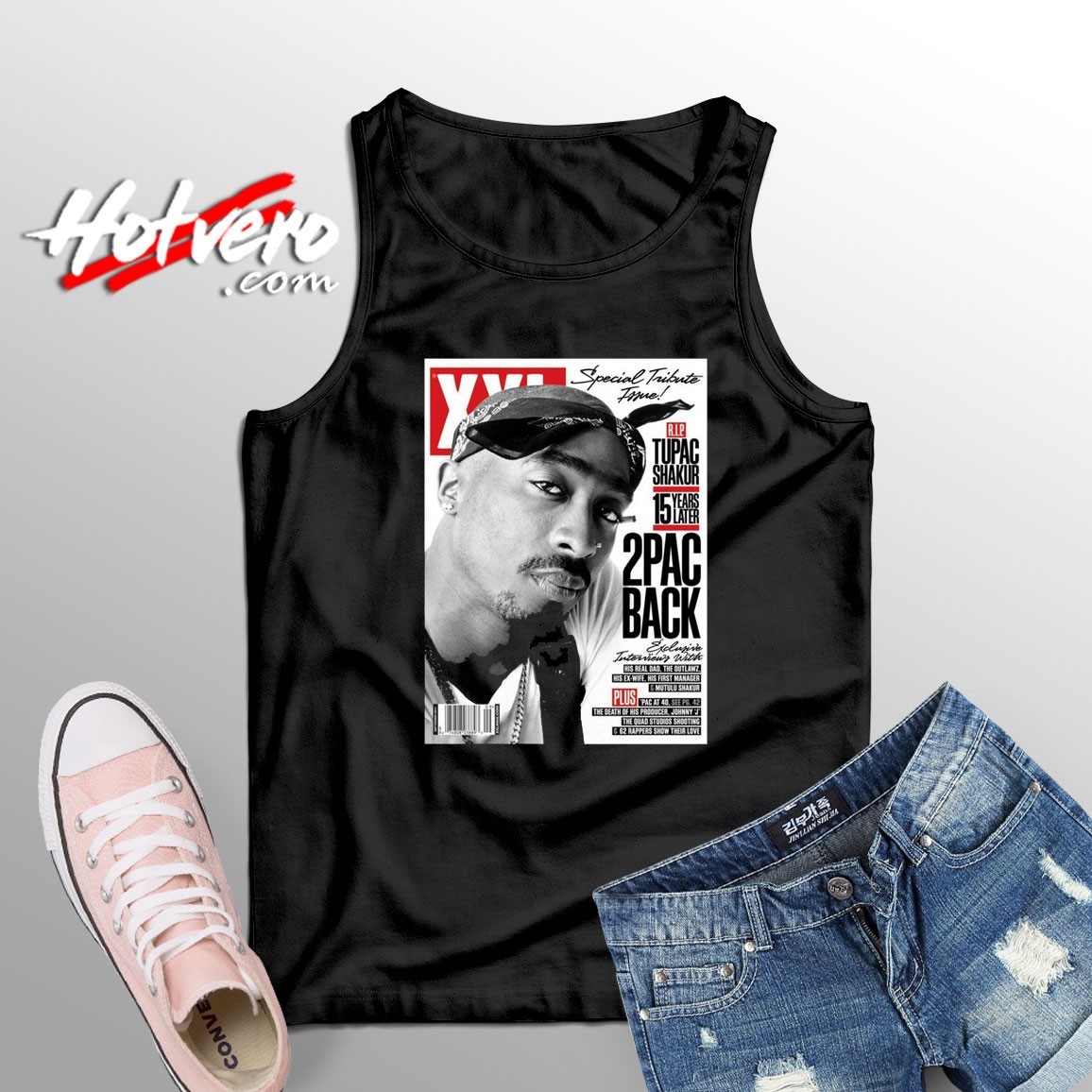 Tupac Shakur Magazine Unisex Tank Top