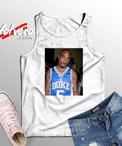 Tupac Shakur Wearing Duke Unisex Tank Top