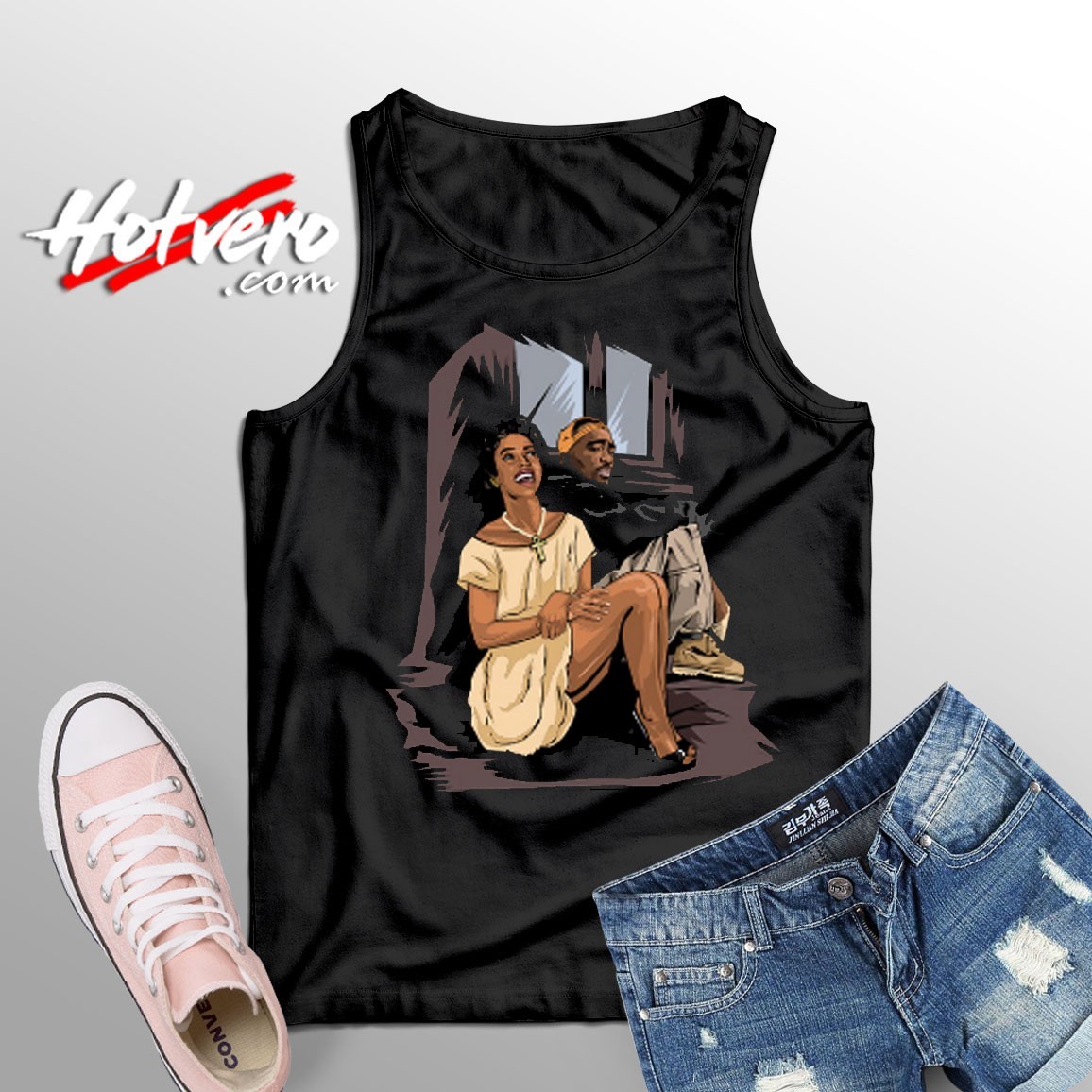 Tupac and Dorothy Dandridge Unisex Adult Tank Top