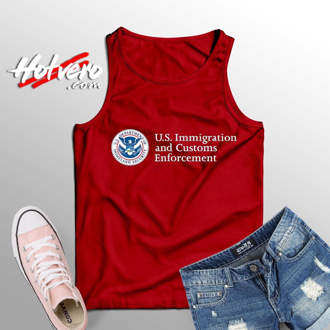 US Immigration And Customs Enforcemen Customt Tank Top