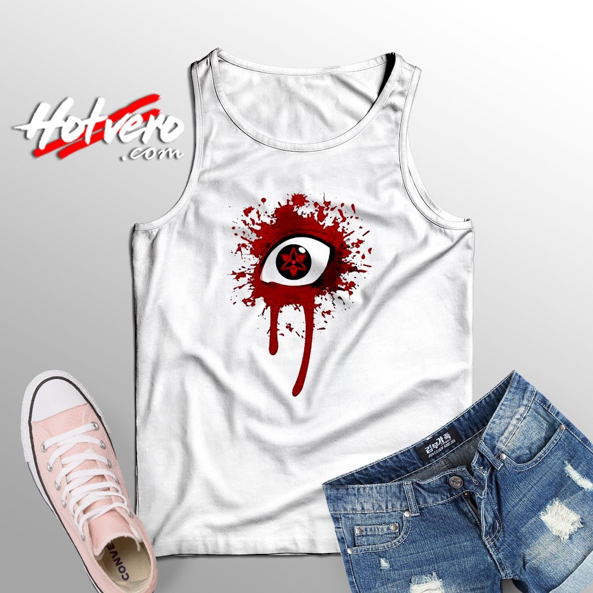 Uchiha Mangekyo Naruto Eye Artwork Tank Top