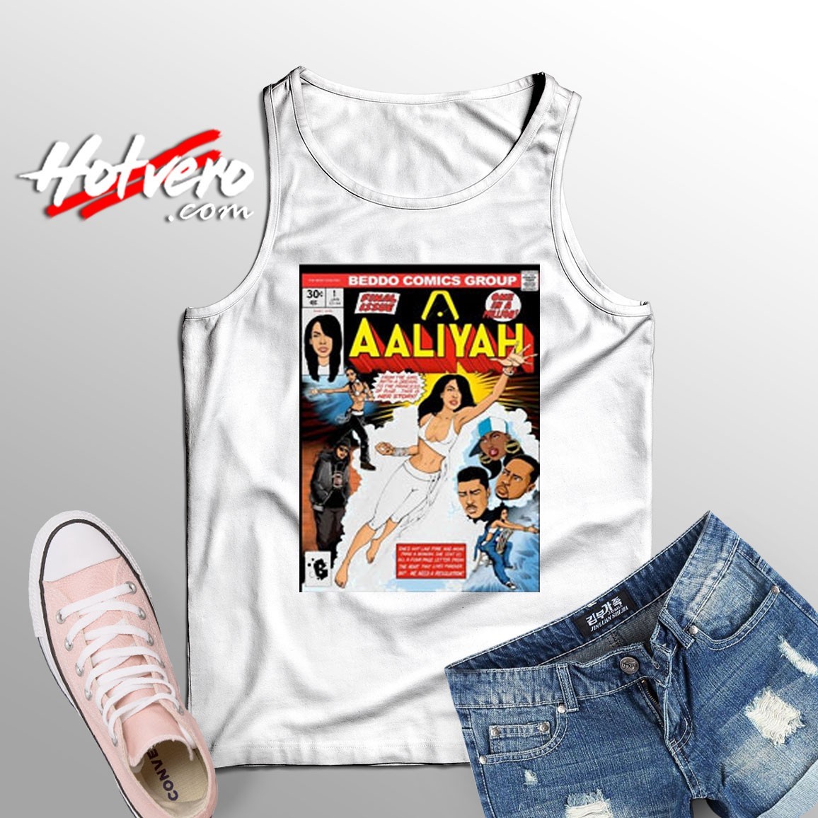 Ugly Aaliyah Comic Squad Tank Top