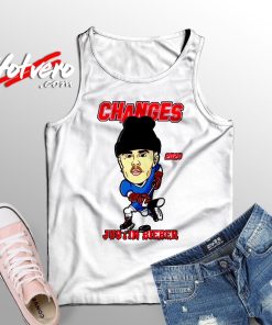 Ugly Changes Hockey Doodle Justin Bieber Tank Top