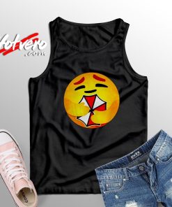 Ugly Emoticon Hug Umbrella Custom Tank Top