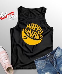 Ugly Happy Banana Parody Scooter Punk Tank Top
