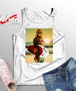 Ugly Star Wars Chewbacca Surfing Poster Tank Top