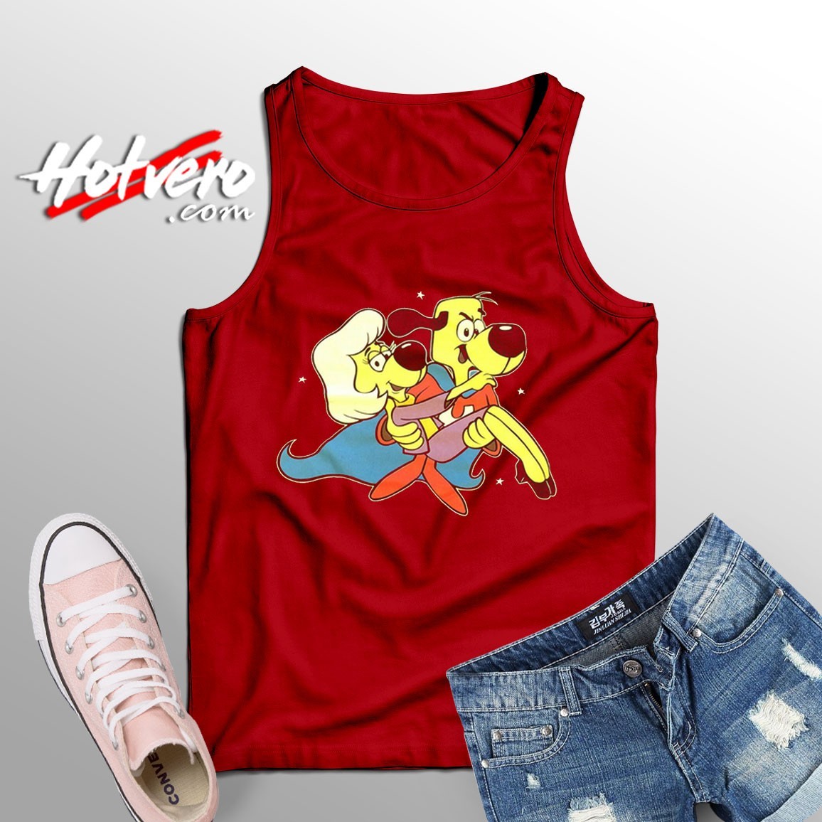 Underdog 1996 Superhero Art Tank Top