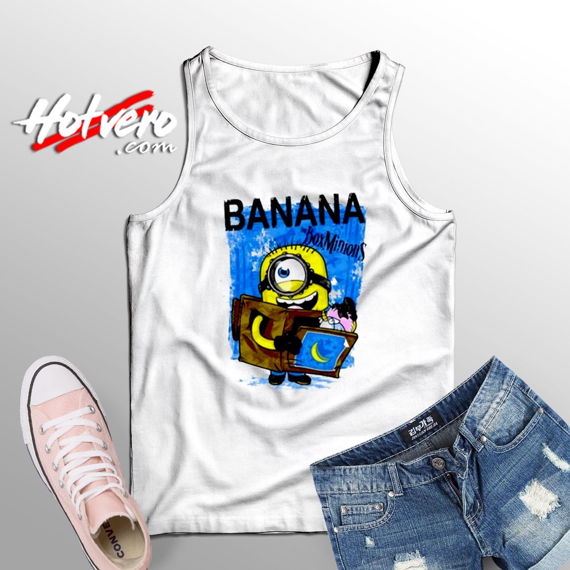 Unique of Banana Box Minion Tank Top