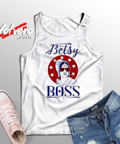 Unique of Betsy Boss Ross 4th of Juli Art Tank Top
