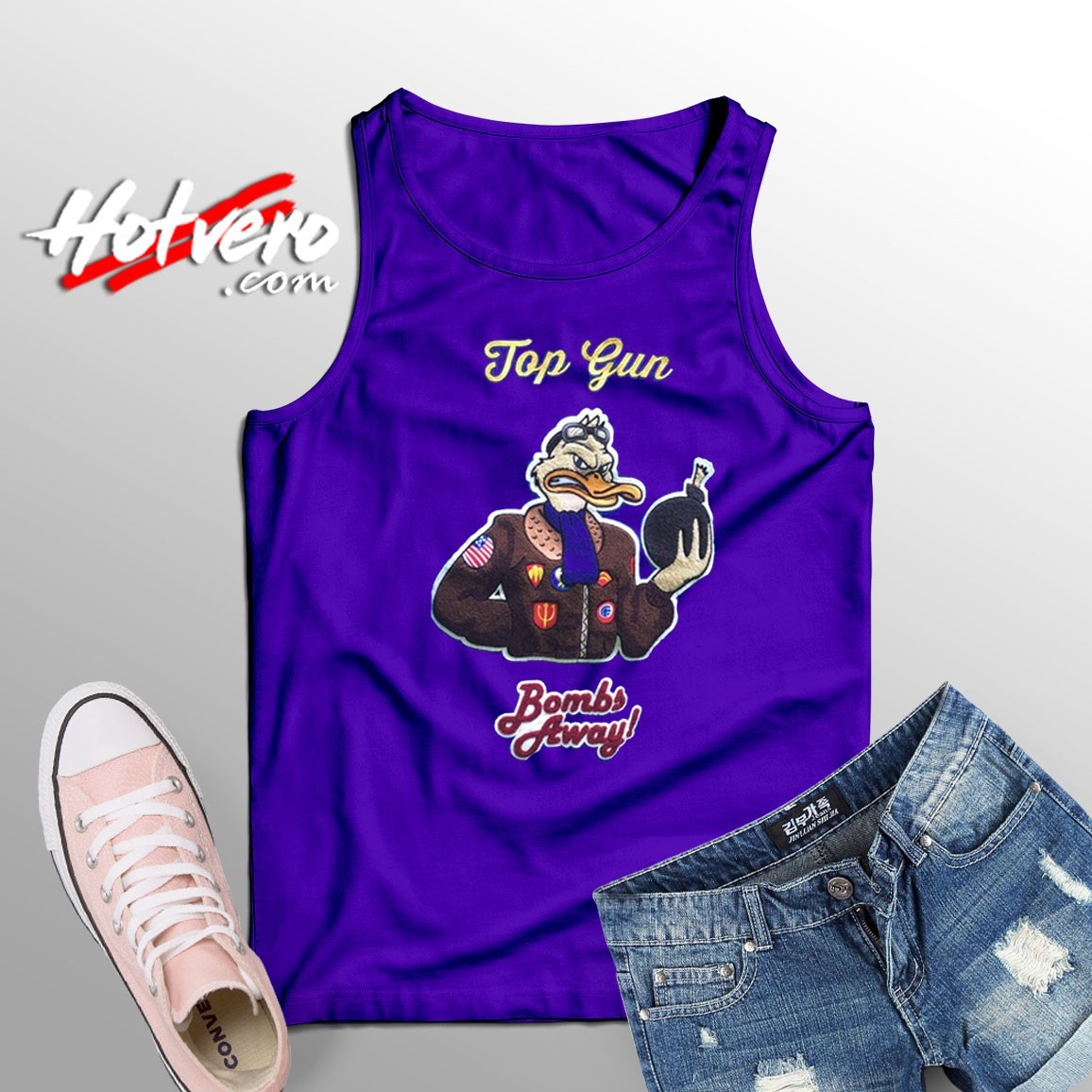 Unique of Duck Bombs Away Top Gun Tank Top