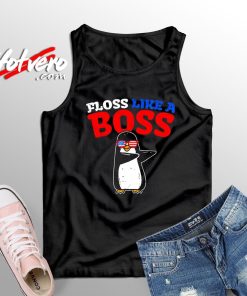 Unique of Floss Like A Boss Penguin Tank Top