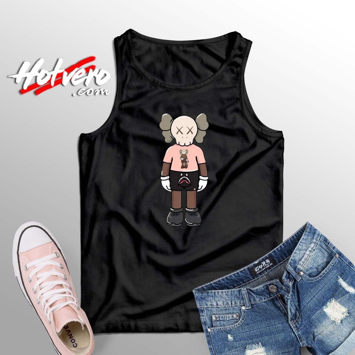 Unique of KAWS With BAPE Tank Top