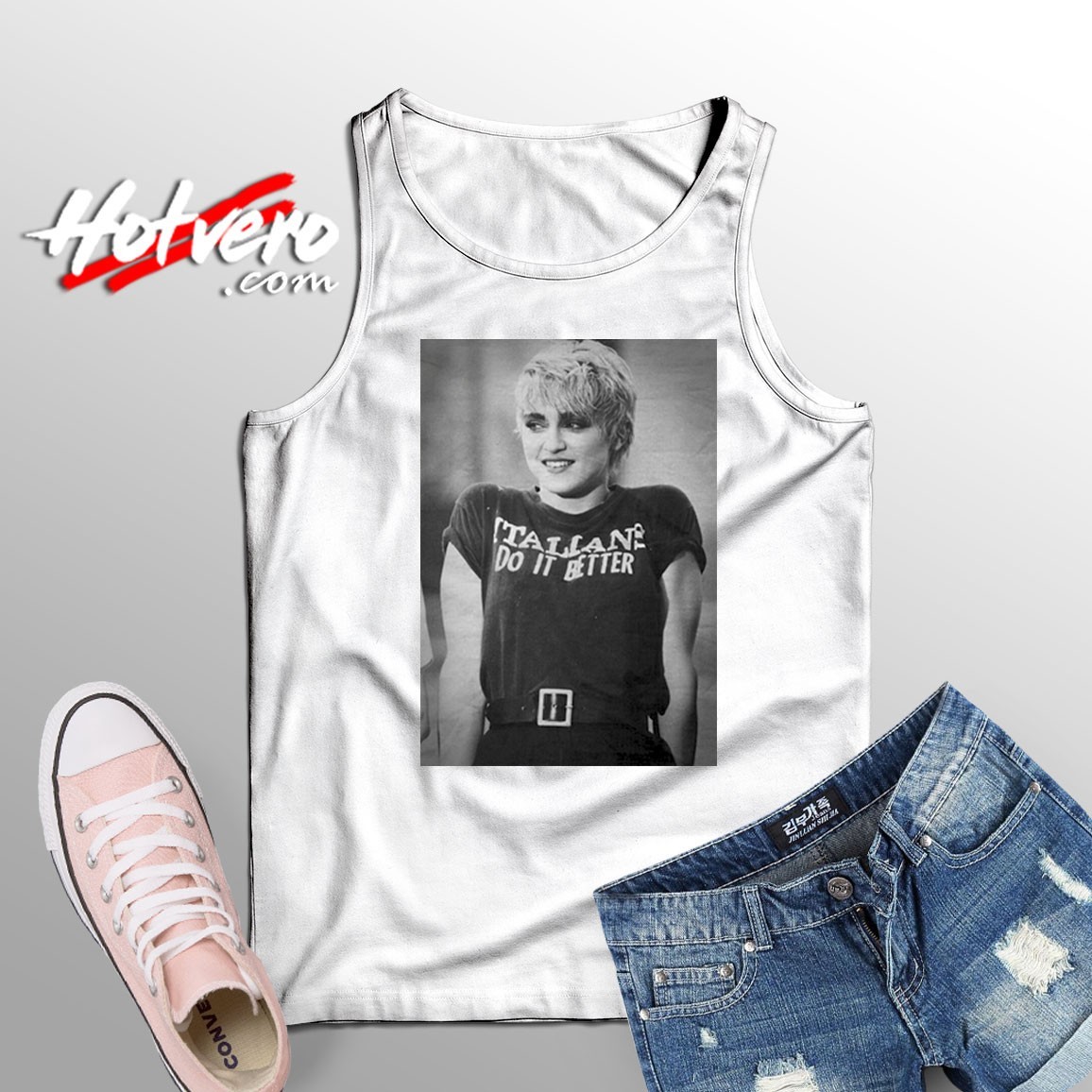 Uomo Maglia Madonna Old Style Tank Top