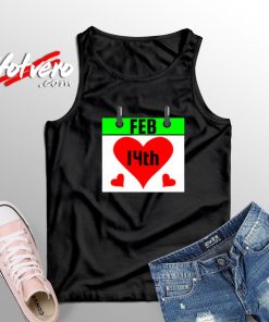 Valentine's Day Calendar Unisex Tank Top