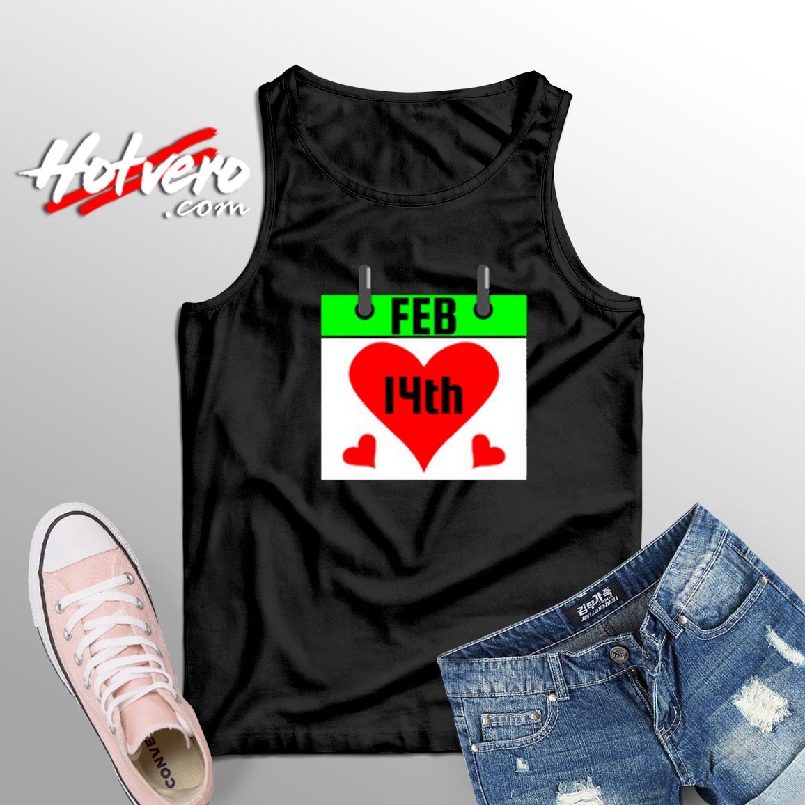 Valentine's Day Calendar Unisex Tank Top