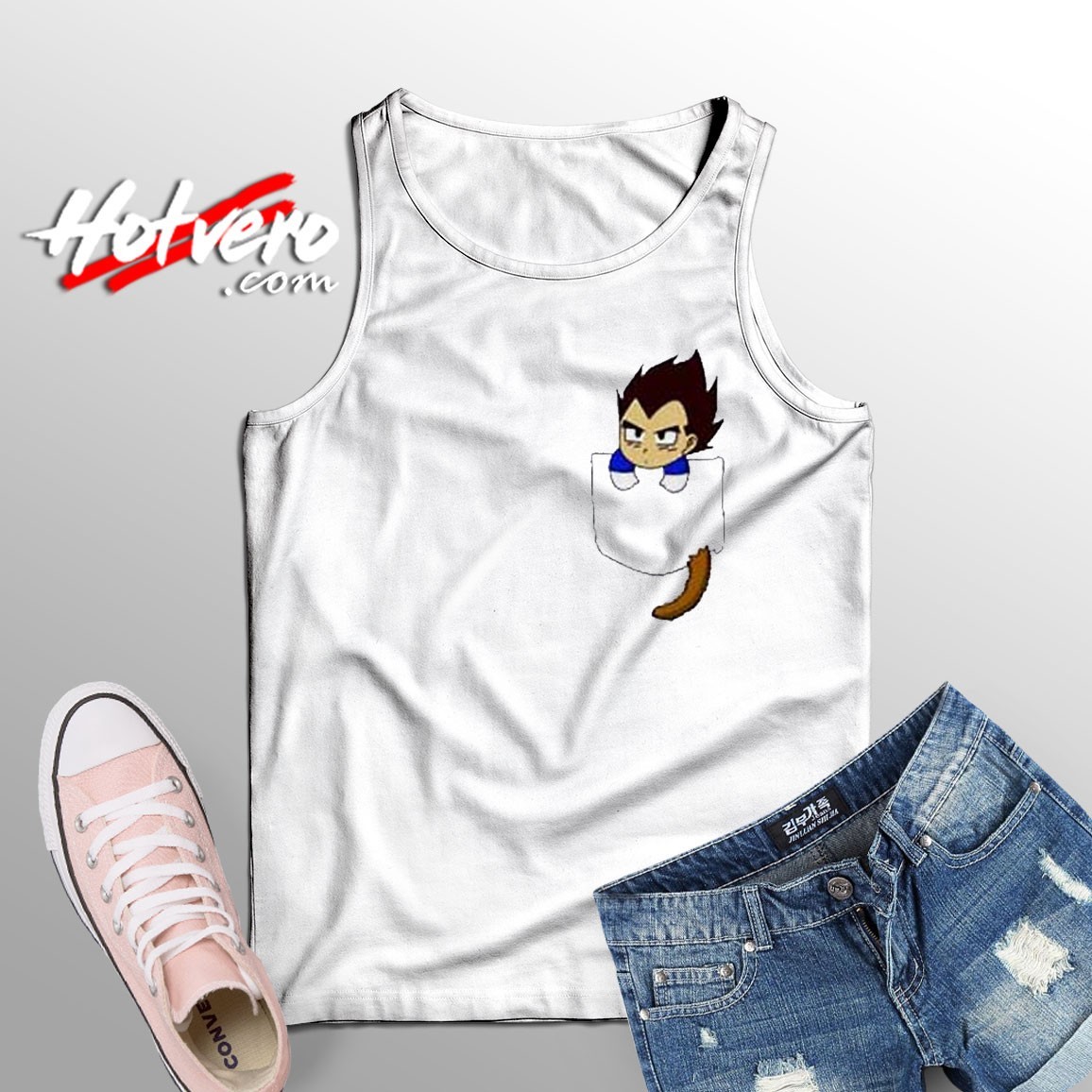 Vegeta Pocket Dragon Ball Manga Tank Top
