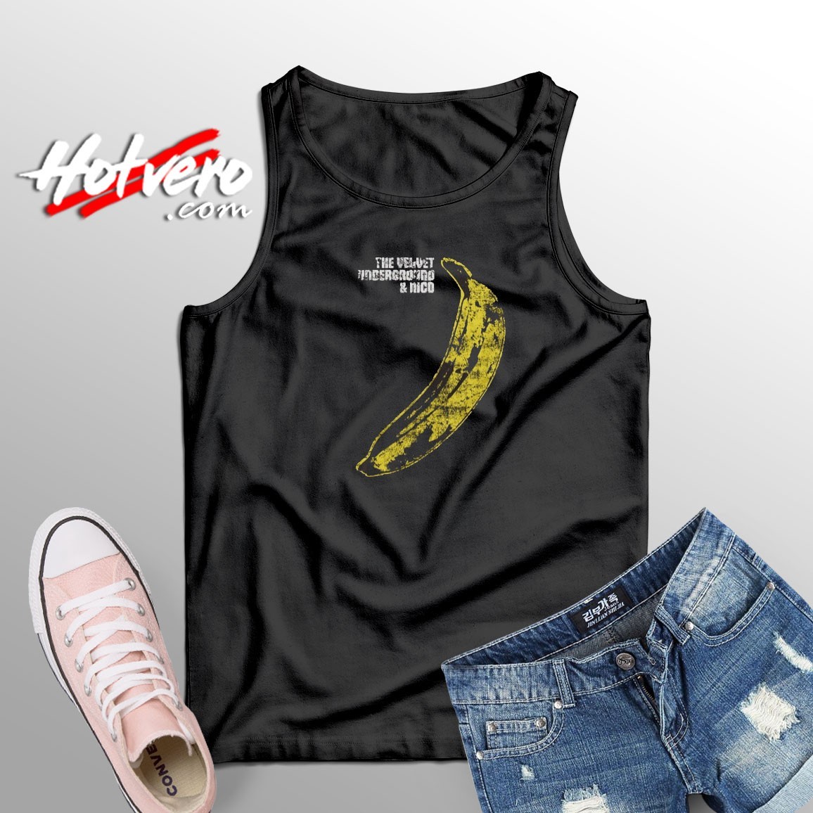 Velvet Underground Distressed Banana Tank Top