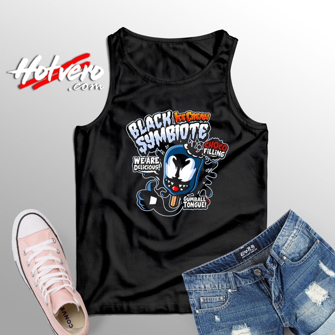 Venom Black Ice Cream Unisex Tank Top