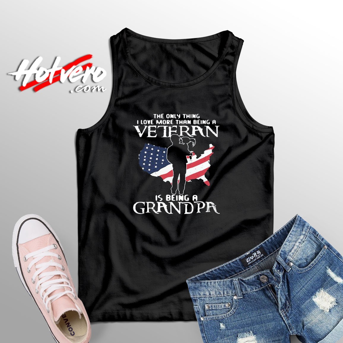 Veteran Grandpa Memorial Day Tank Top