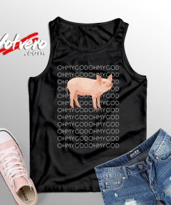 Vintage Shane Dawson Oh My God Pig Ugly Quote Tank Top