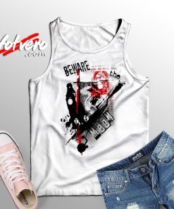 Vintage Werewolf Polka Trash Graphic Tank Top